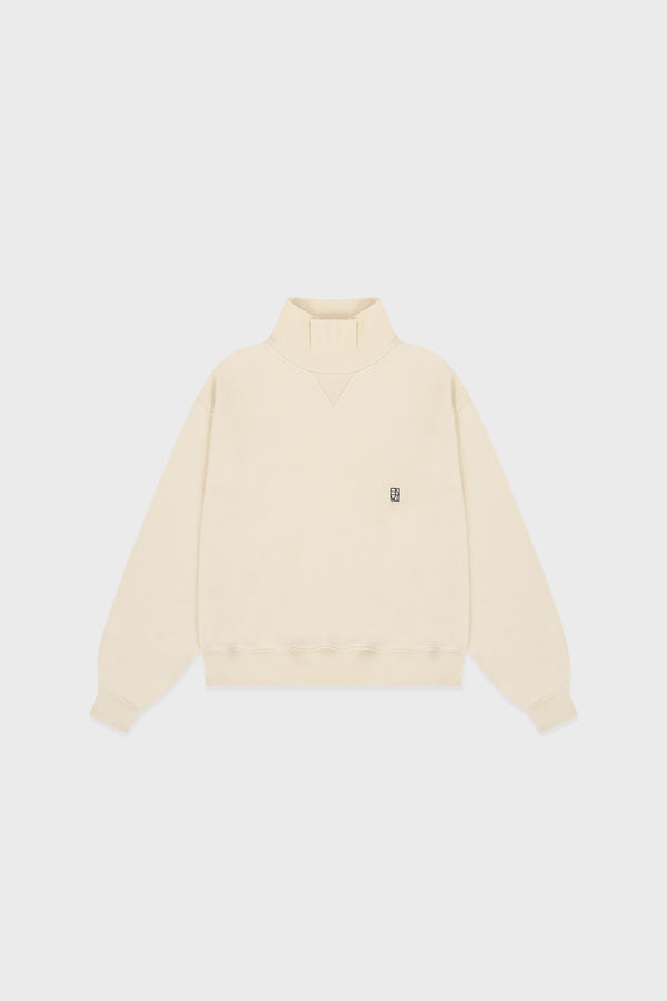 Enavant OVERSIZED HIGH-NECK SWEATSHIRT in the color Cream