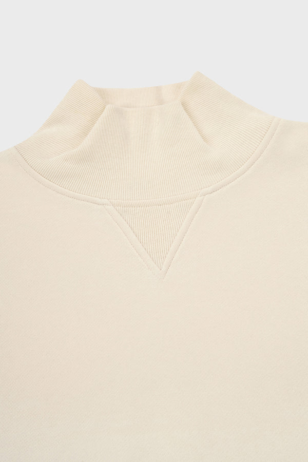 Enavant OVERSIZED HIGH-NECK SWEATSHIRT in the color Cream