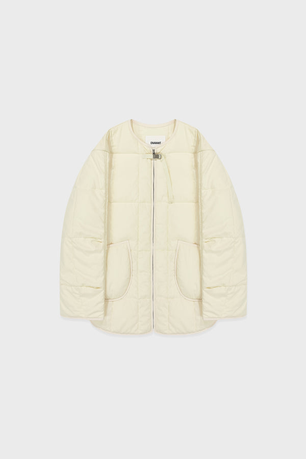 Enavant OVERSIZED LIGHT PADDED JACKET in the color Ivory