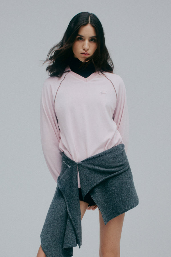 Enavant OVERSIZED TERRY TRACK TOP in the color Pink