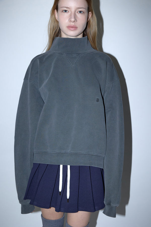 Enavant OVERSIZED HIGH-NECK SWEATSHIRT in the color Charcoal Navy