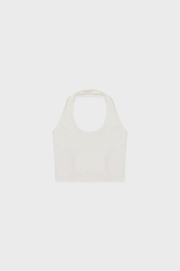 Enavant RITZ HALTER BRA TOP in the color White