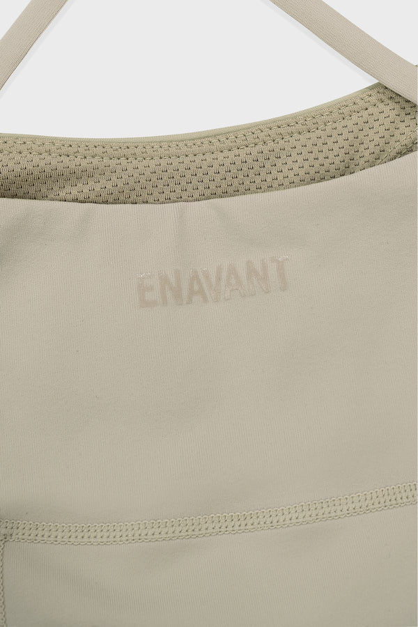 Enavant SIENNA STRAP BRA TOP in the color Beige