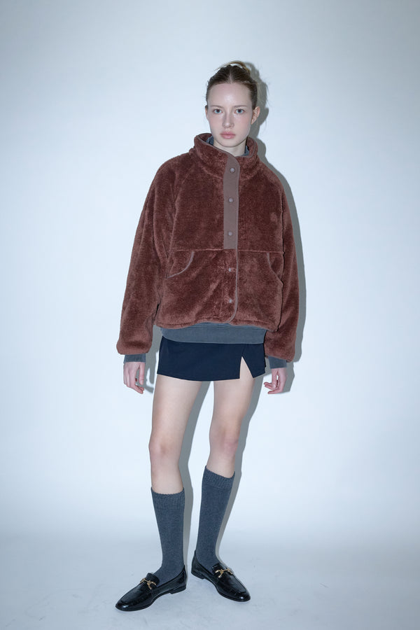 Enavant TEDDY SHERPA JACKET in the color Brown