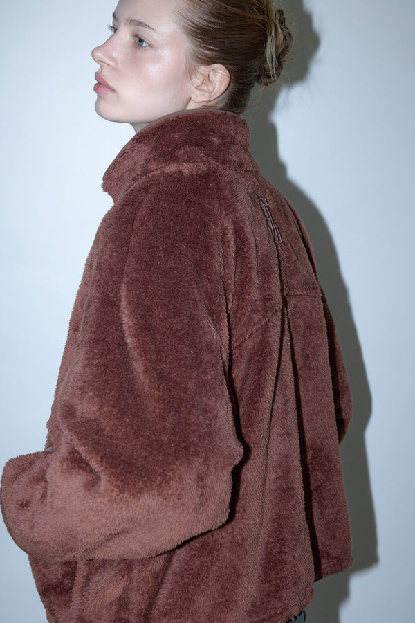 Enavant TEDDY SHERPA JACKET in the color Brown