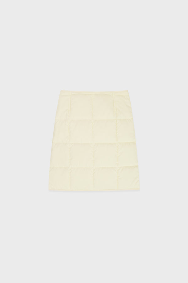 Enavant WRAP-EFFECT MIDI PADDED SKIRT in the color Ivory