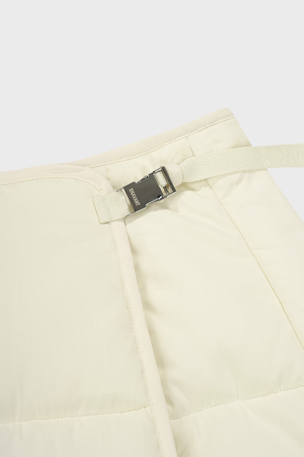 Enavant WRAP-EFFECT MIDI PADDED SKIRT in the color Ivory