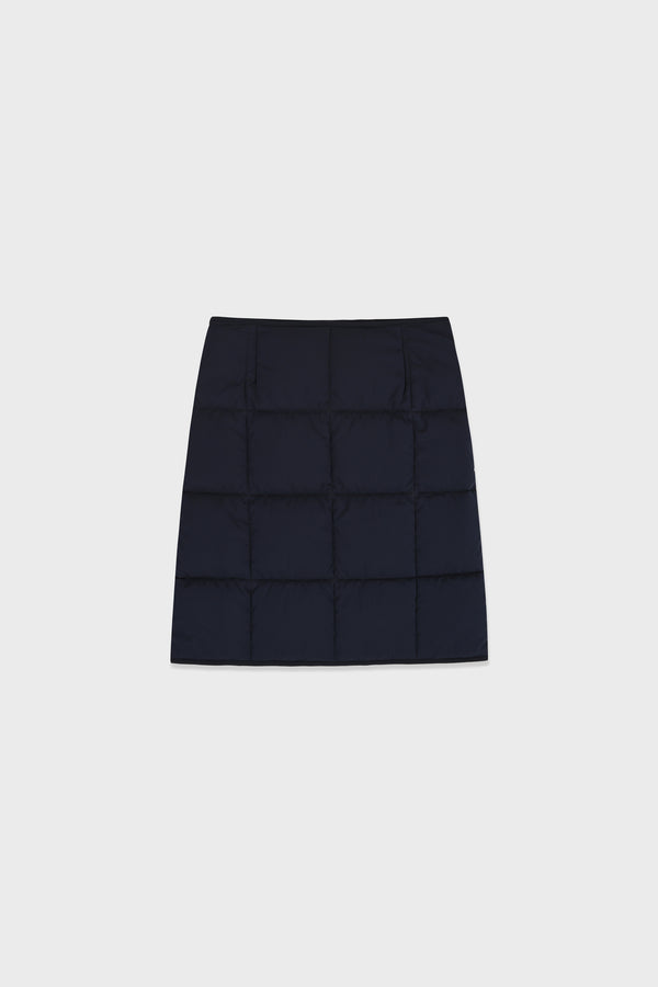 Enavant WRAP-EFFECT MIDI PADDED SKIRT in the color Navy