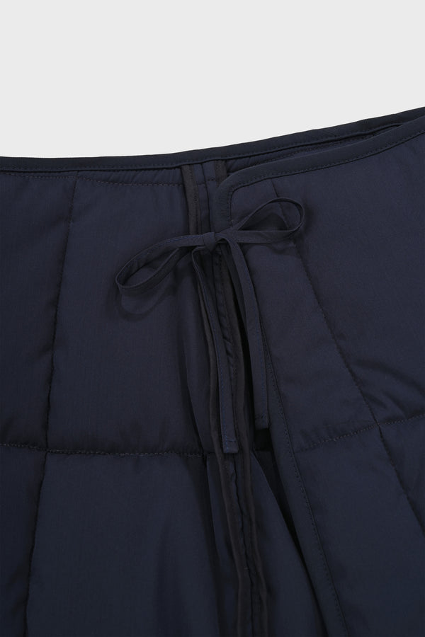 Enavant WRAP-EFFECT MIDI PADDED SKIRT in the color Navy