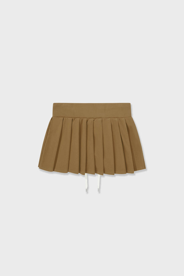 Enavant DYLAN PLEATED SKIRT in the color Tan