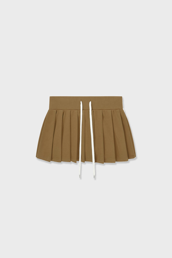 Enavant DYLAN PLEATED SKIRT in the color Tan