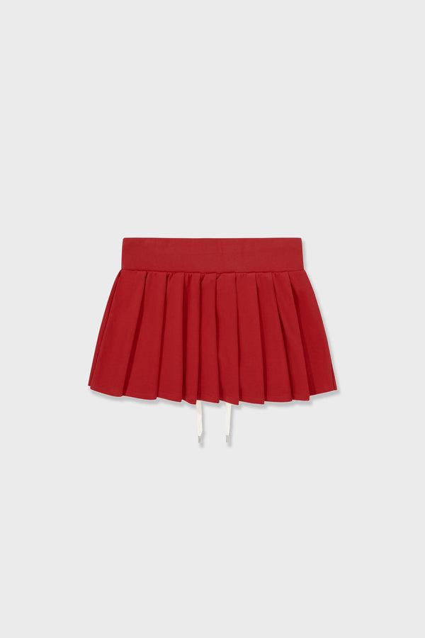 Enavant DYLAN PLEATED SKIRT in the color Red