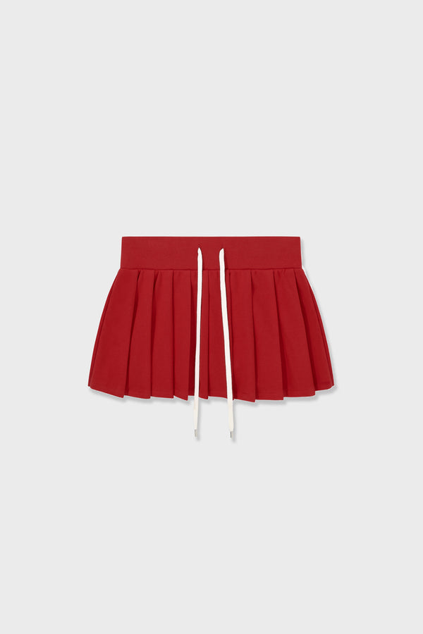 Enavant DYLAN PLEATED SKIRT in the color Red