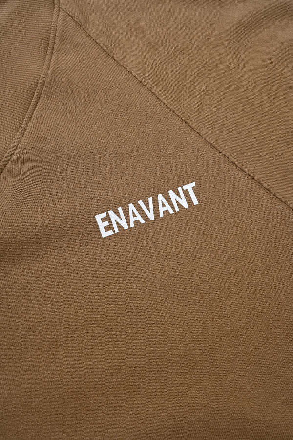 Enavant DYLAN V-NECK SWEATSHIRT in the color Tan