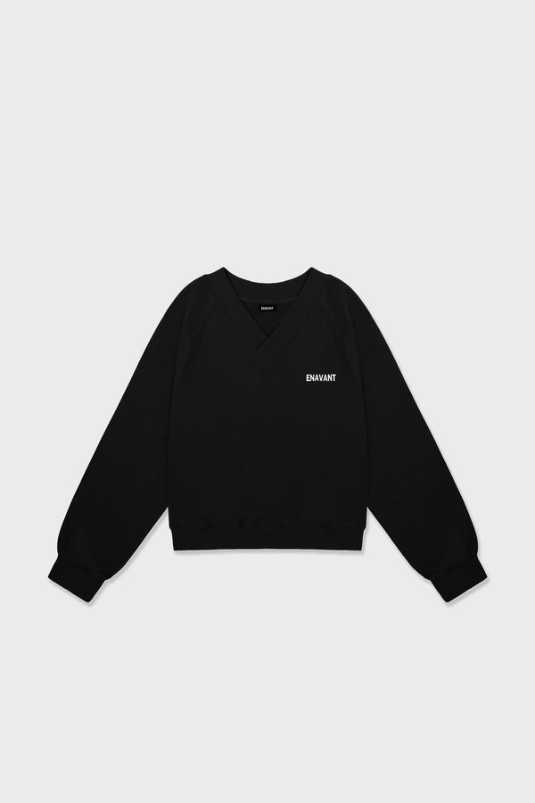 Enavant DYLAN V-NECK SWEATSHIRT in the color Navy