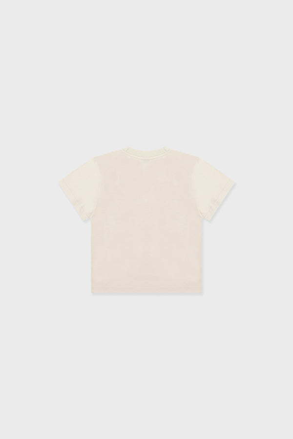 Enavant Enavant Cropped Cotton T-shirt in the color Beige