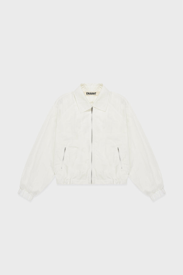 Enavant HARPER NYLON JACKET in the color Ivory